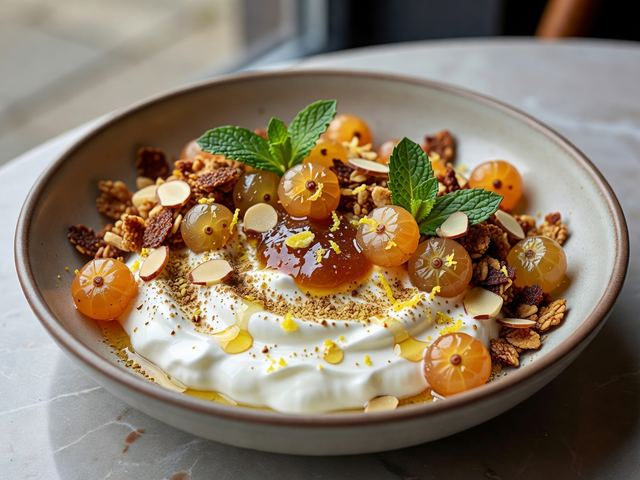 Cardamom Yogurt Bowl with Cloudberries