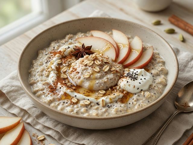 Chai-Spiced Pear Overnight Oats