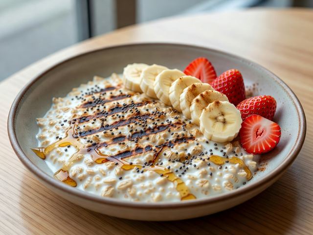 Chilled Overnight Oats with Grill Marks