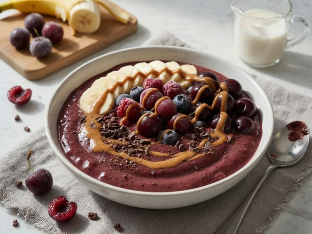 Chocolate Cherry Smoothie Bowl