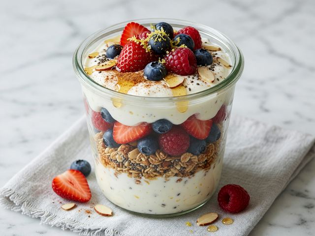 Classic-Swap Greek Yogurt Berry Parfait