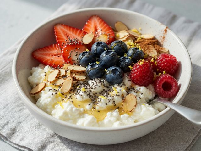 Cottage Cheese Berry Bowl