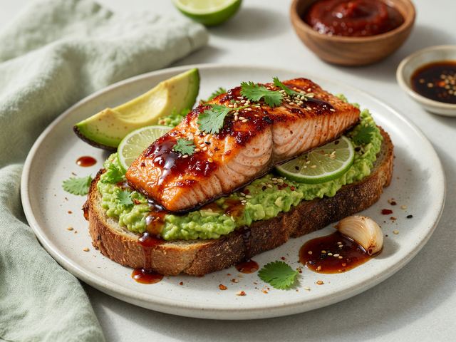 Gochujang Salmon Avocado Toast