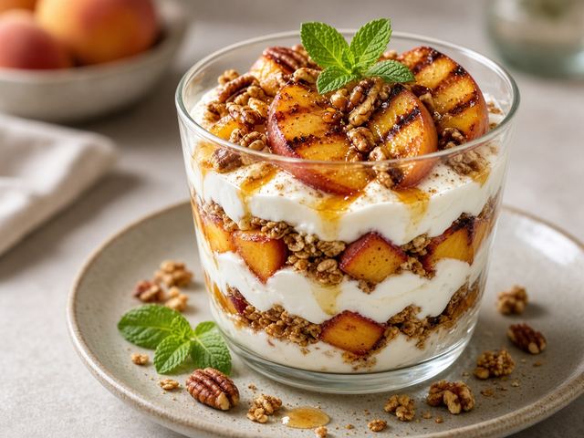 Grilled Peach Parfaits