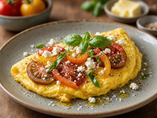 Heirloom Tomato Omelet