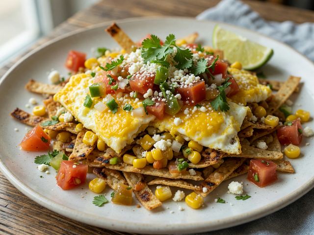 Heirloom Tomato Street-Corn Breakfast Migas