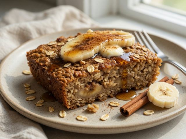 High-Protein Banana Bread Baked Oatmeal