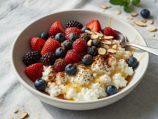 High-Protein Cottage Cheese Berry Bowl