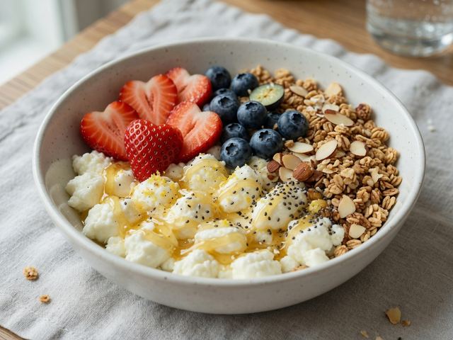 High-Protein Cottage Cheese Berry Breakfast Bowl