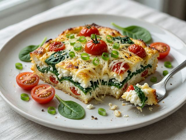 High-Protein Cottage Cheese Breakfast Bake