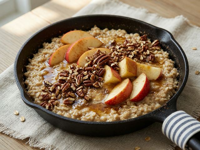 Honeycrisp Apple Brown-Butter Skillet Oatmeal