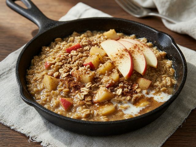 Honeycrisp Apple Brown-Butter Skillet Oats
