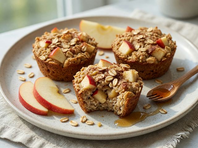 Honeycrisp Apple Cinnamon Baked Oatmeal Cups