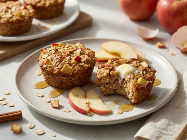 Honeycrisp Apple Cinnamon Baked Oatmeal Cups