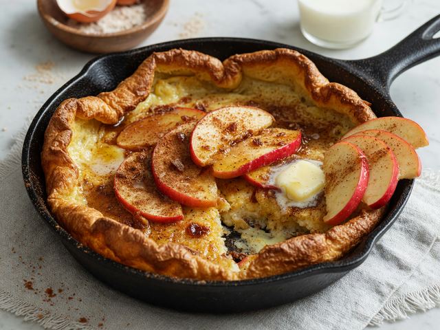 Honeycrisp Apple Cinnamon Skillet Dutch Baby