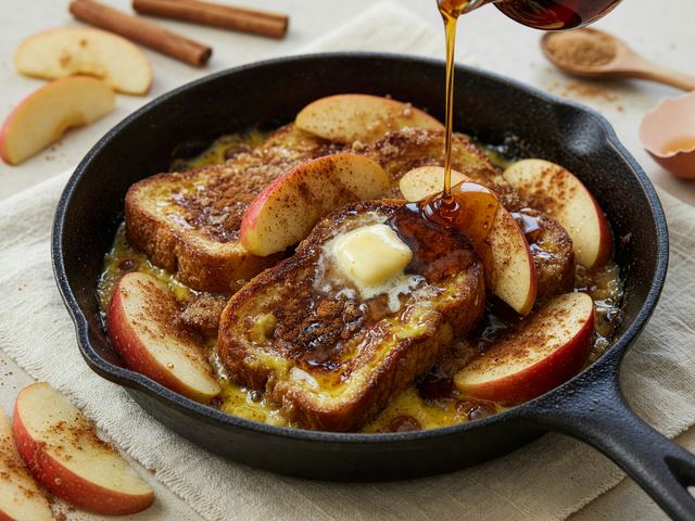 Honeycrisp Apple Cinnamon Skillet French Toast