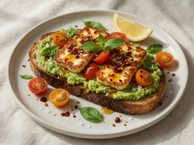 Hot Honey Halloumi Avocado Toast