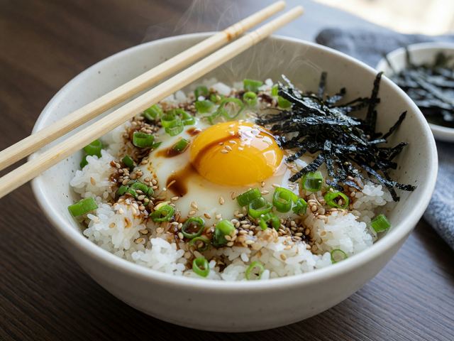 Japanese Tamago Kake Gohan
