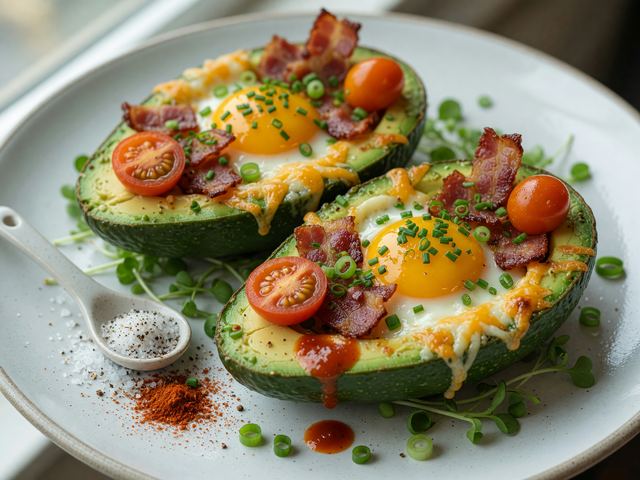 Keto Avocado Egg Boats