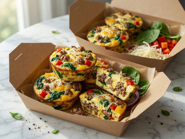 Keto Turkey Sausage Egg Muffin Boxes