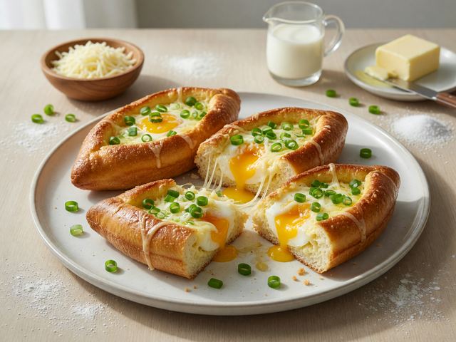 Korean Gyeran-Ppang Egg Bread Boats