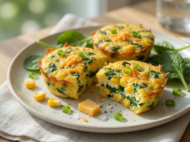 Make-Ahead Sweet Corn Cheddar Egg Bites