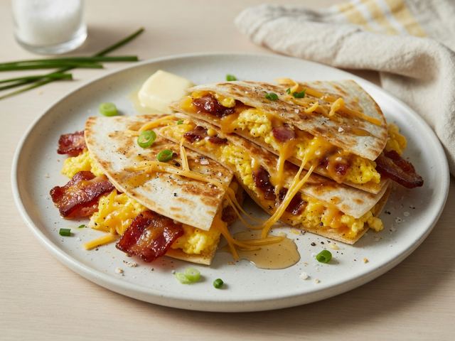 Maple Bacon Breakfast Quesadillas