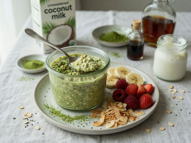 Matcha Coconut Overnight Oats