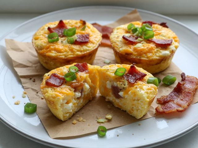 Meal-Prep Bacon Cheddar Egg Bites