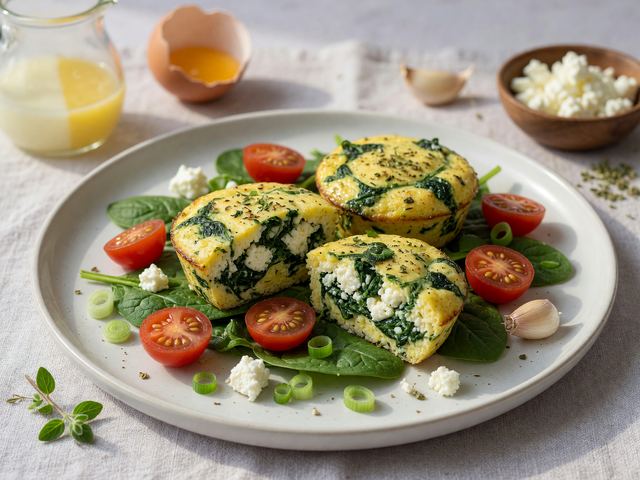 Meal-Prep Spinach Feta Egg Bites