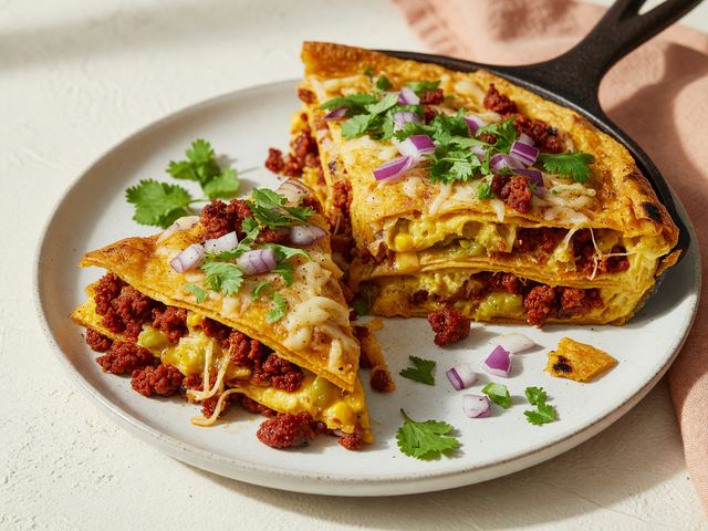 Mexican Chorizo Egg Tortilla Bake