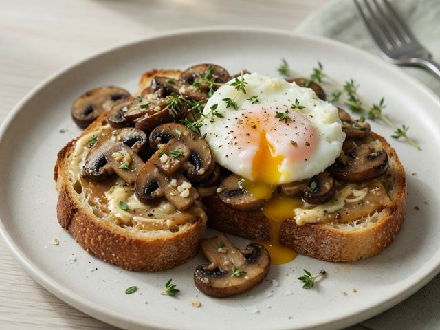 Miso Butter Mushroom & Soft Egg Toast