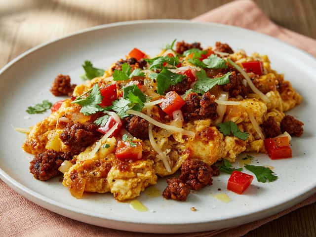 One-Pan Chorizo Egg Scramble