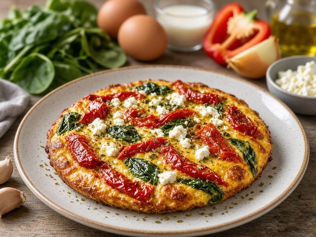 Roasted Red Pepper Frittata
