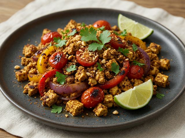 Sheet-Pan Suya-Spiced Tofu Scramble