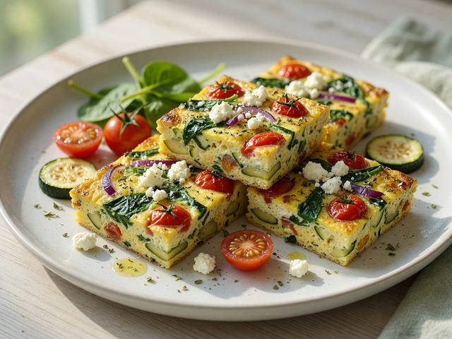 Sheet-Pan Vegetable Frittata Bites