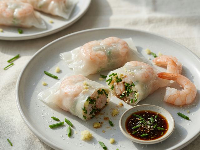 Shrimp and Chive Rice-Paper Dumplings