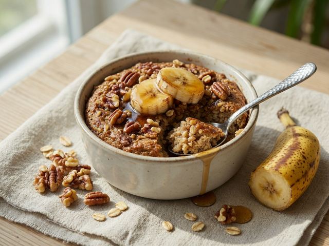Single-Serve Banana Bread Baked Oats