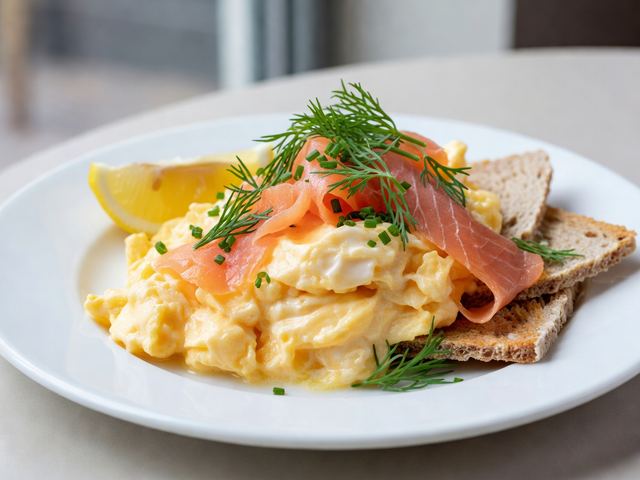 Smoked Salmon & Dill Scrambled Eggs