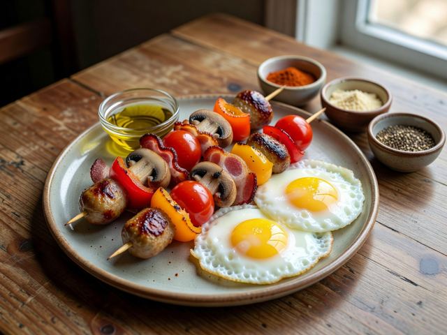 Smoky Breakfast Skewers