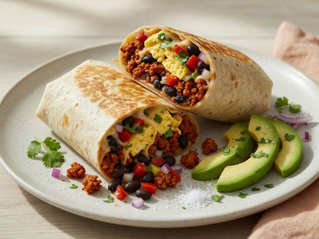 Southwest Chorizo Breakfast Burritos