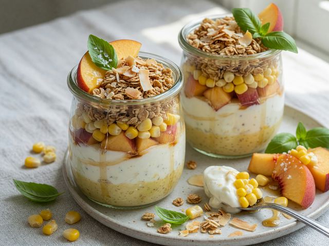 Sweet Corn Yogurt Parfaits