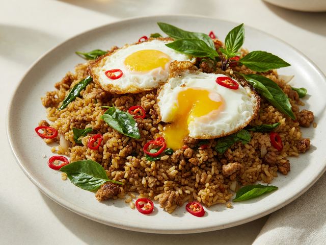 Thai Basil Turkey Breakfast Fried Rice