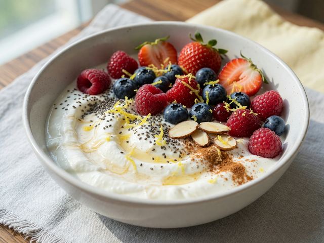 Weight-Loss Greek Yogurt Berry Protein Bowl