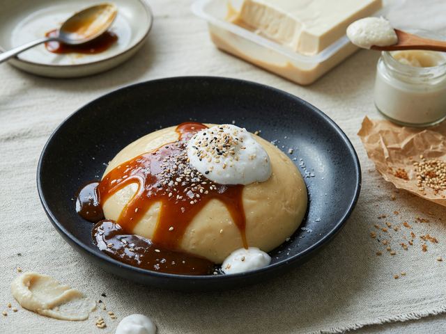30-Minute Miso Caramel Tofu Pudding
