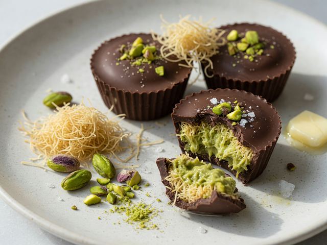 30-Minute No-Bake Dubai Chocolate Cups