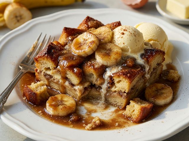 30-Minute Southern Banana Foster Bread Pudding