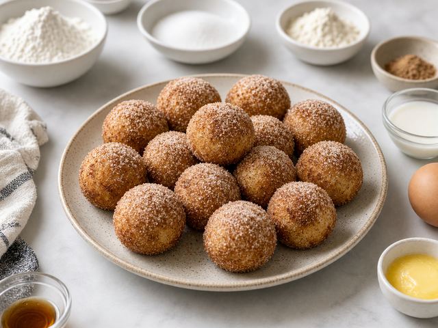 Air-Fryer Cinnamon Sugar Donut Holes