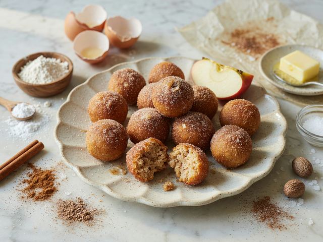Baked Honeycrisp Apple Cider Donut Holes