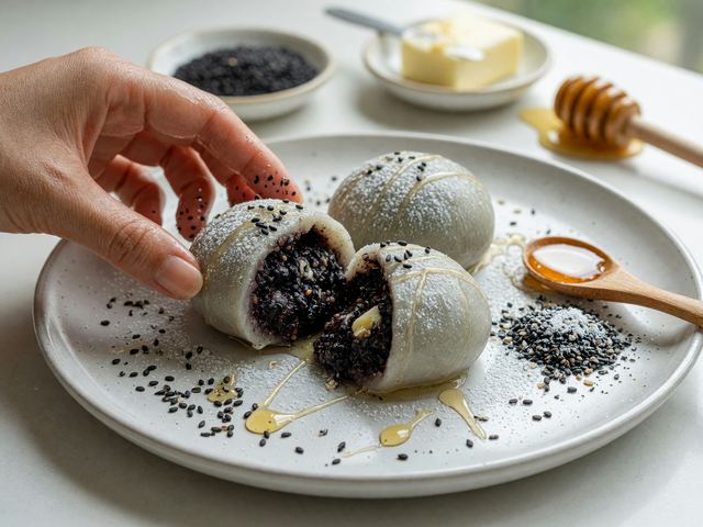 Black Sesame Sweet Dumplings